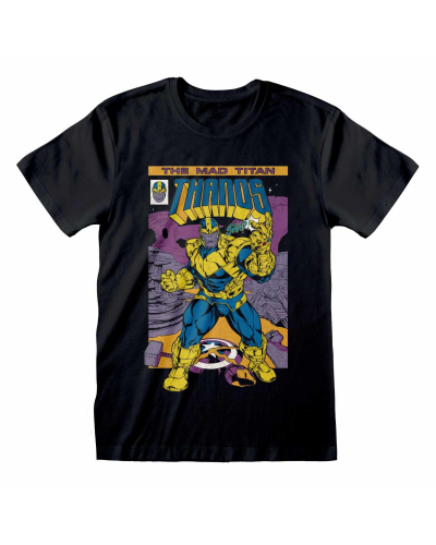 " Marvel Comics Avengers - Thanos Cover (Unisex Black T-Shirt)  Schwarz