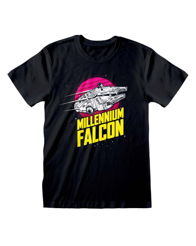 " Star Wars - Millenium Falcon Circle (Unisex Black T-Shirt)  Schwarz