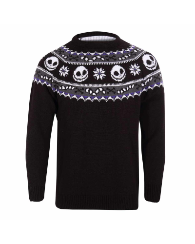Nightmare Before Christmas - Jack Repeat (Unisex Knitted Jumper)  Multicolour