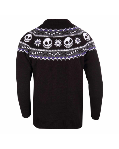 Nightmare Before Christmas - Jack Repeat (Unisex Knitted Jumper)  Multicolour