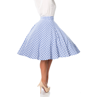 BELSIRA Tellerrock blau/weiss