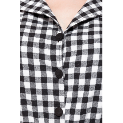BELSIRA Retro-Jumpsuit schwarz/weiss