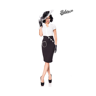 BELSIRA Bleistiftrock schwarz