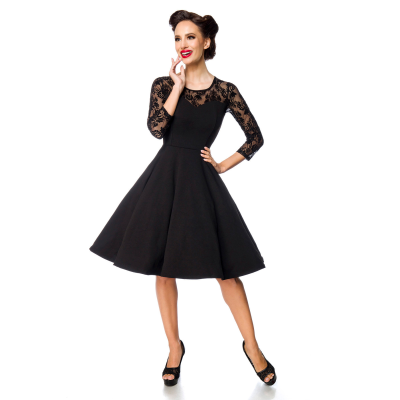 BELSIRA elegantes Spitzenkleid black