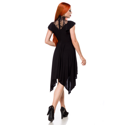 OCULTICA Kleid mit Spitzeneinsatz schwarz