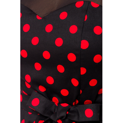 BELSIRA Kleid mit Dots black red