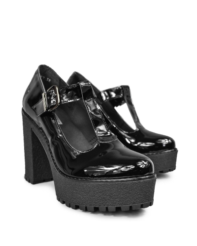Altercore Lizzy Vegan Black Patent,  Patent