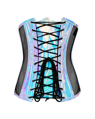 Aderlass Underbust Corset Holo Blue-Purple
