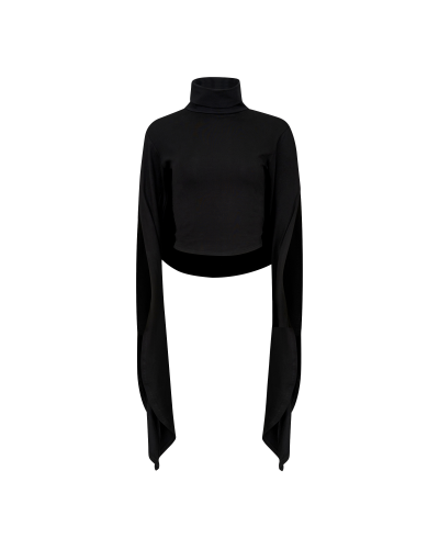 Aderlass Witch Crop Cape Schwarz