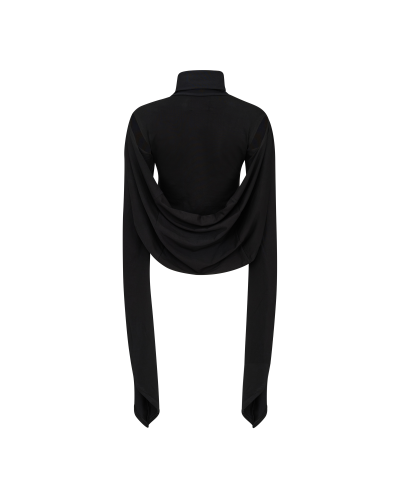 Aderlass Witch Crop Cape Schwarz