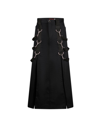 Aderlass Belt Skirt Denim Schwarz