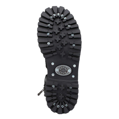 Angry Itch 10-Hole Boots ZIP Black Leather black
