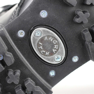 Angry Itch 10-Hole Boots ZIP Black Leather black