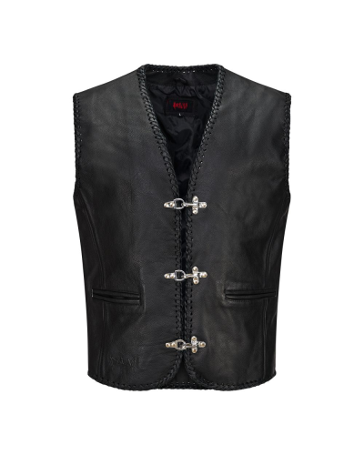 Aderlass Cruiser Vest Leather Schwarz
