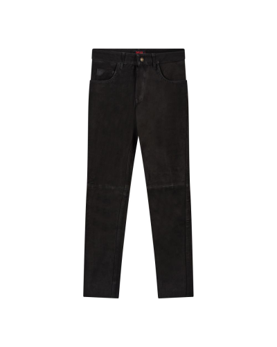 Aderlass Pants Nubuk Leather Schwarz