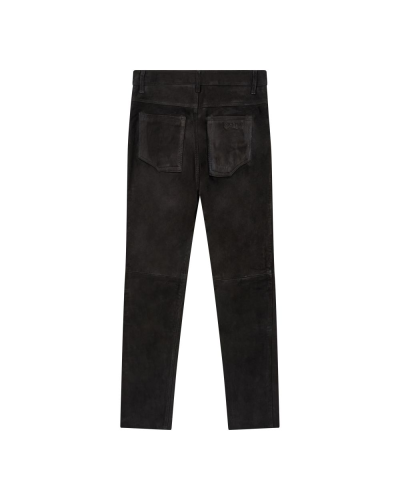 Aderlass Pants Nubuk Leather Schwarz