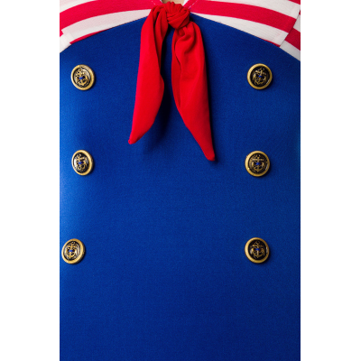 BELSIRA Marinekleid blau/rot/weiss