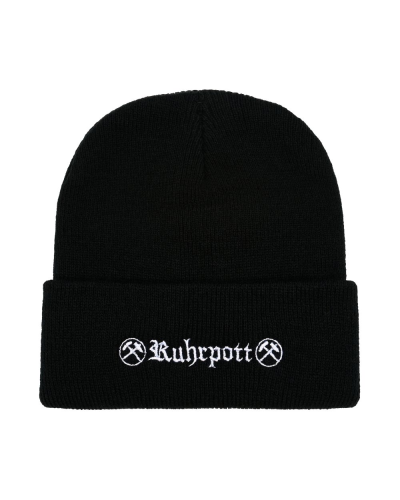 Mode Wichtig Beanie RUHRPOTT Schwarz