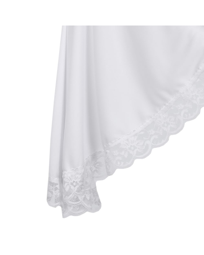 Aderlass Bat Sleeve Crop Top White