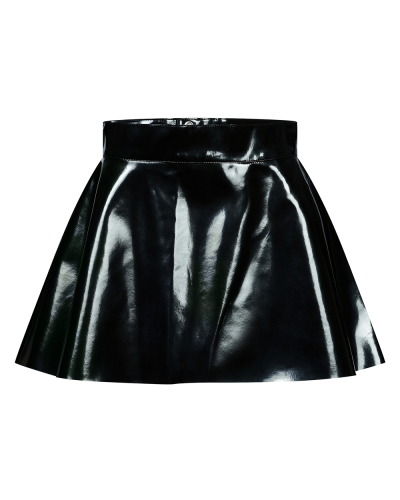 Aderlass Mini Skirt Shiny PVC black