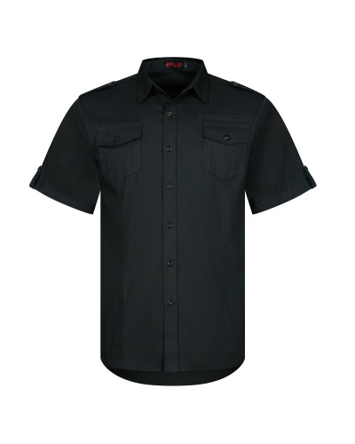 Aderlass Military Shirt Schwarz