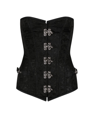 Aderlass Steampunk Corset Brocade black