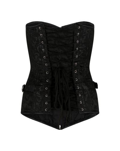 Aderlass Steampunk Corset Brocade Schwarz