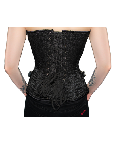 Aderlass Steampunk Corset Brocade Schwarz