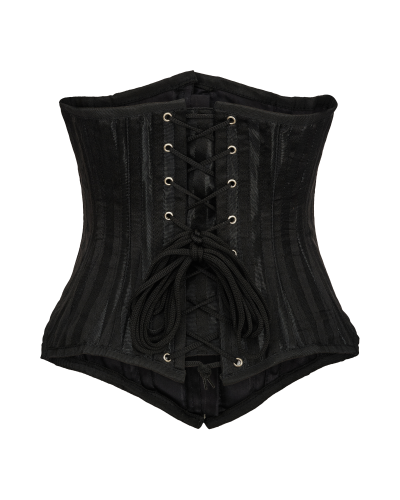 Aderlass Underbust Corset Brocade Stripe black