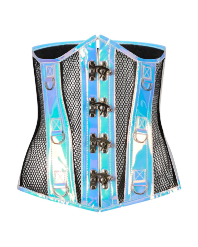 Aderlass Underbust Corset Holo Silver-Pink