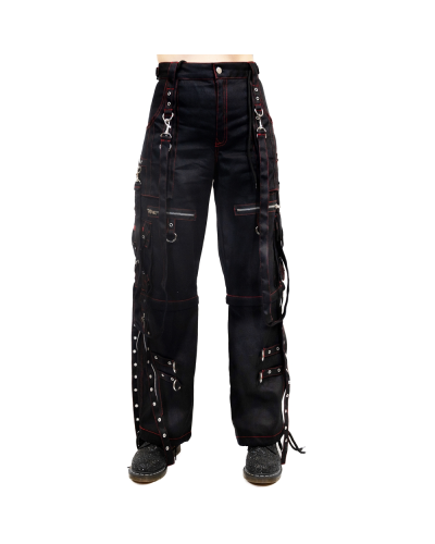 Aderlass Rave Pants Schwarz Rot