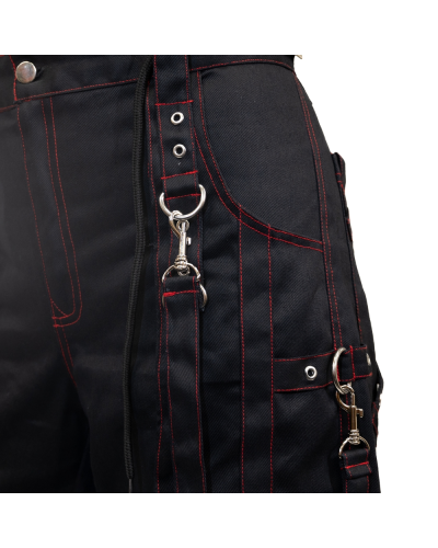 Aderlass Rave Pants Schwarz Rot