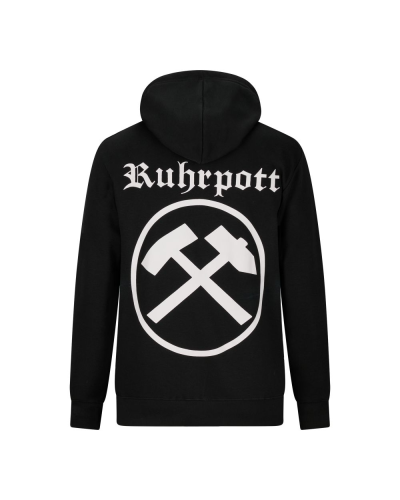 Mode Wichtig Zip Hoodie RUHRPOTT Schlägel und Eisen black