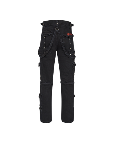 Aderlass Rivet Pants Washed Cotton black