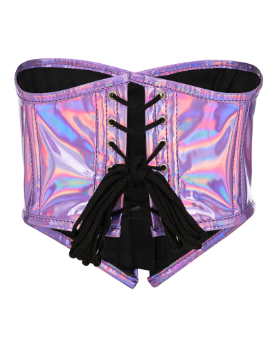 Aderlass Bustier Holo Silver-Violet