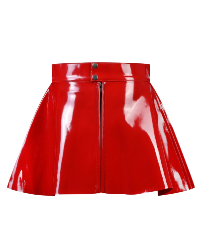 Aderlass Mini Skirt Shiny PVC Rot