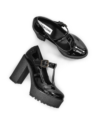 Altercore Lizzy Vegan Black Patent,  Patent