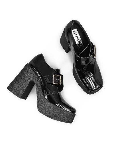 Altercore Rachel Vegan Black Patent,  Patent