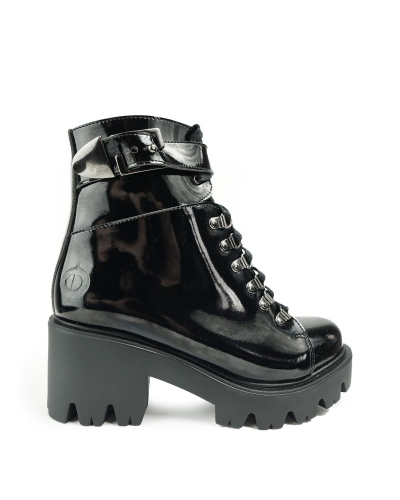 Altercore Enid Vegan Black Patent,  Patent
