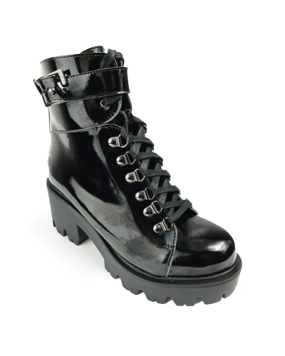 Altercore Enid Vegan Black Patent,  Patent