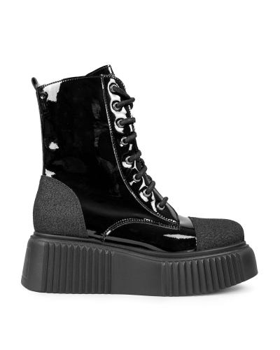 Altercore Dalia Vegan Black Patent,  Patent