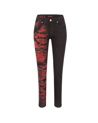 Aderlass Freak Pants Tie Dye Schwarz Rot
