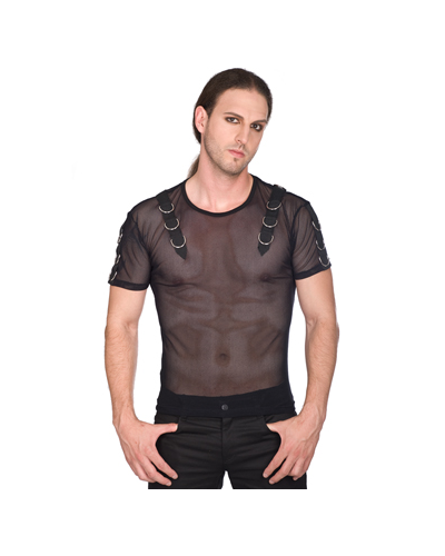 Aderlass Battle Shirt Net Schwarz