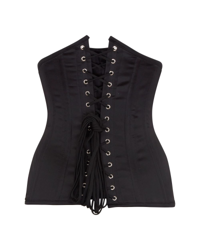Aderlass Underbust Corset Satin black
