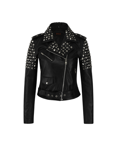Aderlass Ladys Rockstar Jacket Nappa Leather Schwarz