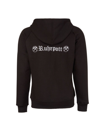 Mode Wichtig Zip Hoodie Kapuzen-Jacke RUHRPOTT black