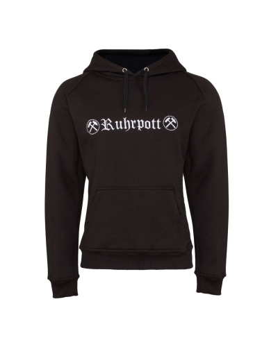 Mode Wichtig Hoodie Kapuzen-Pullover RUHRPOTT black