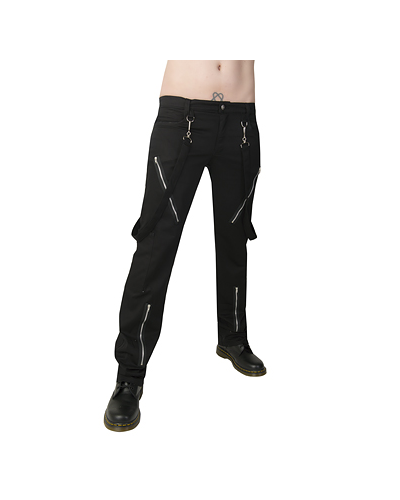 Black Pistol Punk Pants Denim black