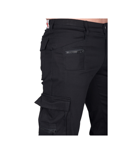 Black Pistol Explorer Pants Denim Schwarz