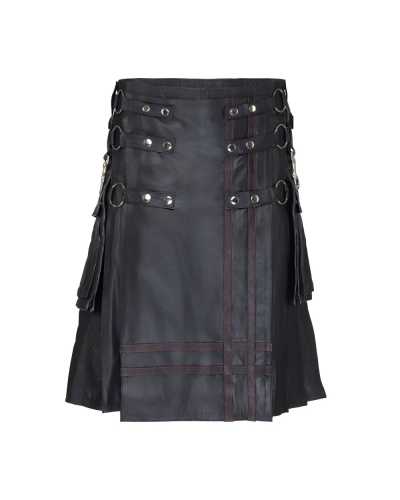 Aderlass Fight Kilt Leather Schwarz